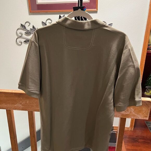 NWOT Tommy Bahama Olive Green Men's Polo ShirtSize Medium #212 - Picture 4 of 5
